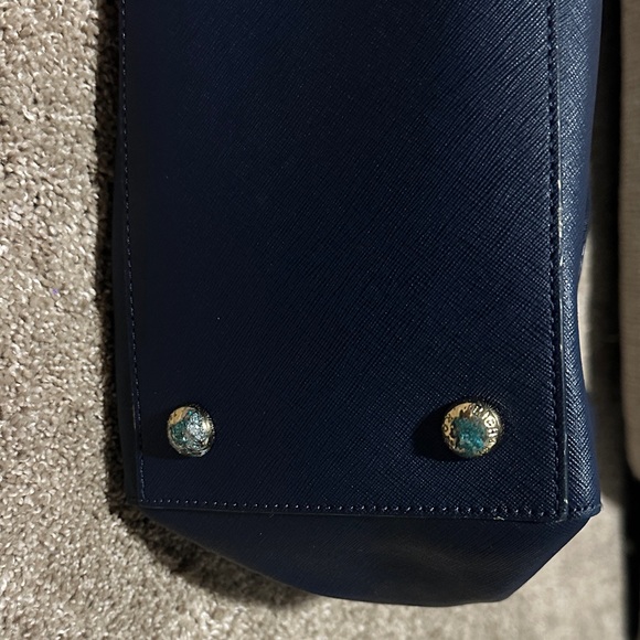 Michael Kors Dark Blue Tote Bag - Picture 9 of 10